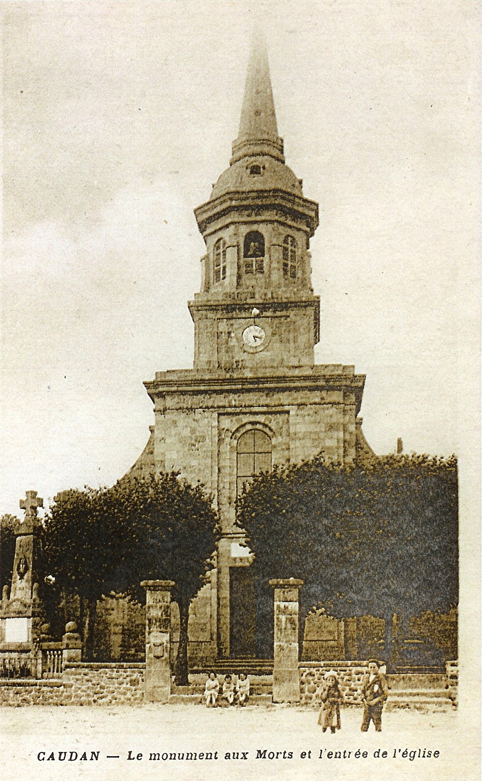 Église de Caudan avant la guerre